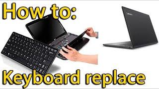 How to Replace Keyboard on Lenovo Ideapad 110 17Isk 80Vl Laptop | Step by Step 