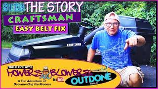 The Story S1E3 Free Craftsman How to Put on Riding Lawn Mower Belt Correctly Mowers  Blowers OutDone