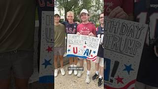 Trump's military parade attracts mix of people