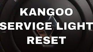 Renault Kangoo service reset. How to reset the service interval warning