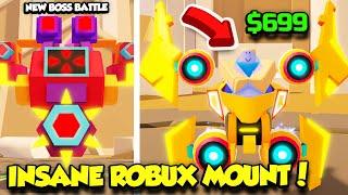 Buying The NEW ROBUX MOUNT In Bot Clash Simulator TO BECOME INSANELY OP!! (Roblox)