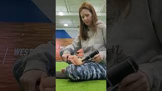 Using a Mini Massage Gun for Foot and Ankle Rehab