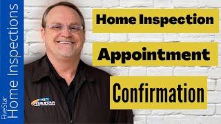 Appointment Confirmation | Five Star Home Inspections