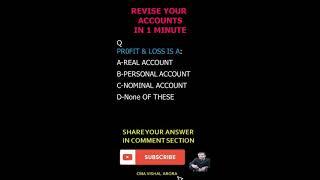 Revise your accounting concept in 1 minute #shorts #accounts #commerce
