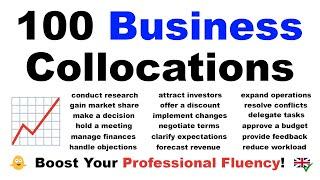 100 Business Collocations in English  Boost Your Professional Fluency!