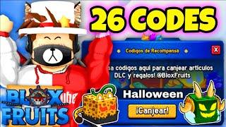 26 CODIGOS DE BLOX FRUITS CODES ROBLOX *HALLOWEEN*