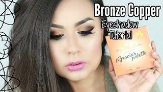 Bronze Copper Eyes Makeup Tutorial