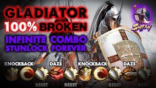 ️[GLADIATOR] WTF?! INFINITE STUNLOCK COMBO - 100% BROKEN - Black Desert Mobile Global