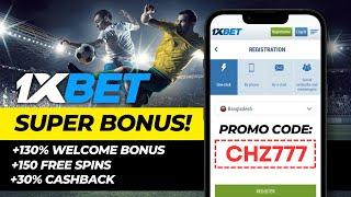 1xBet Promo code for account opening | How to get a Super Bonus +130%  for registration on 1xBet