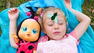 Nastya and baby doll want to sleep Video for kids