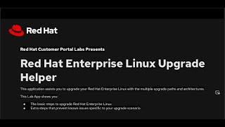 RHEL Upgrade Helper