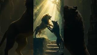 Lion Vs Wolf #ai #funwithfriends #aiart #fantasy#ai lion#ai wolf#ai videos