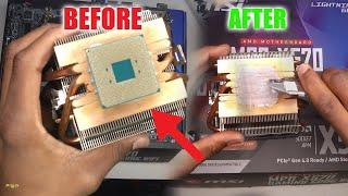 How to Safely Remove AMD CPU Chip Stuck to AMD Heat sink!