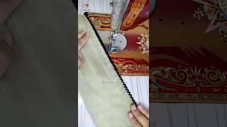 Attach invisible lace without patti |Sewing tips and tricks #34 #threadsnneedles #sewingtips #shorts