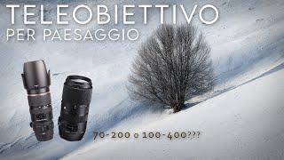 TELEOBIETTIVO nella fotografia di PAESAGGIO: meglio il 70-200 o il 100-400?