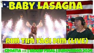 Baby Lasagna - Rim Tim Tagi Dim (LIVE) | Croatia  | Grand Final | Eurovision 2024 - REACTION - WOW