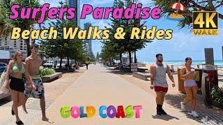 Gold Coast Explorer ️ 4K Beach Walks & Rides - Australia