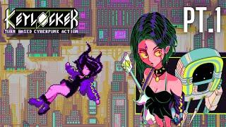 Let's Play Keylocker | pt.1 | A Rhythmic, Challenging Cyberpunk Pixel Art SRPG on PC, Switch, & PS5.