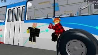 Roblox! Учусь водить троллейбус ЗИУ 9, получаю права в роблоксе