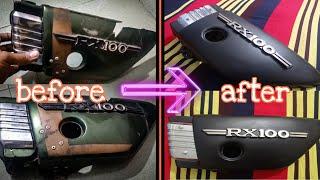 Yamaha RX100 side panels restoration || Yamaha rx100 modification #part2 || M.S automotive