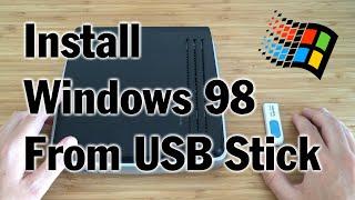 How To Install Windows 98 from USB Flash Drive with Easy2Boot – HP Compaq t5710