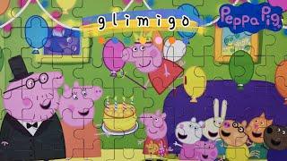 Peppa Pig : Birthday Cake - Animated puzzles for kids | GLIMIGO