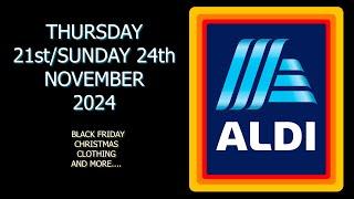 Aldi Special Buys Thursday 21st & Sunday 24th November 2024