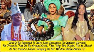 Ooni Of Ife Rumored To Have Been Speechless As Oletiktok Stormed His Presence Teary Queen Naomi 