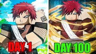 Spent 100 days Going From Noob To GAARA In Shindo Life! Rellgames Shinobi Life 2