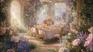  Garden Tea Party of Dreams | Floral Ambience & Gentle Nature Sounds of Birdsong & Breeze Sounds