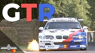 2001 BMW M3 E46 GTR spits flames at Goodwood Festival of Speed