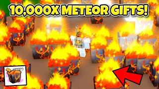 CRAZY LUCK! I Opened 10,000x Meteor Gifts & Got.. (Pet Simulator 99!)