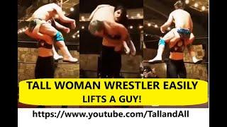 Tall Woman Wrestler Lifts Man Easily & Breaks Stereotypes