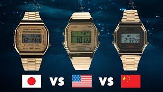 90s Retro Watch Dive Test - Casio A168 vs Timex T80 vs Skmei 1123