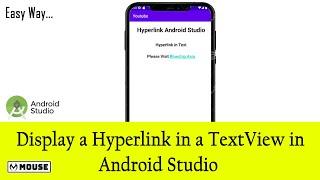 How to clickable textview in Android Studio (2022) | Mouse Studio.