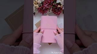 ASMR Aesthetic Unboxing 🩷 Pink Travel Journal #asmr #journal #shorts