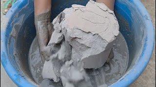 Asmr:Big Huge Very Soft and Silky Dusty Pure Cement+Floor crumbling