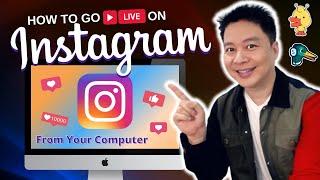 How To Go LIVE On INSTAGRAM From Your Computer To Get More Views ( Tagalog/English Tutorial )