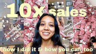 how to 10x your small business sales / 3 growth strategies for your small business that I swear by