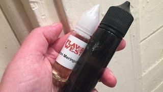 Flavor West Lemon Meringue Pie WOW! DIY test and how much Nic to add to your 0mg eliquid at the end!