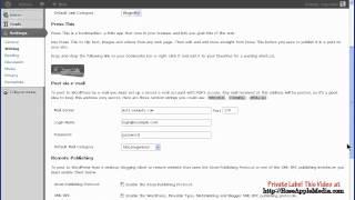 WordPress 3.4 Writing Settings