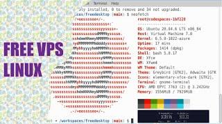 LATEST UPDATE - FREE VPS LINUX USING GITHUB
