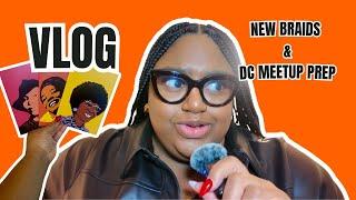 VLOG | New Braids & Prepping For My First DC Follower Meetup | Day in the Life #ditl