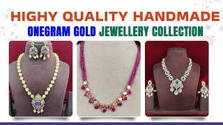 Highy Quality Handmade Onegram gold Jewellery Collection - WhatsApp 7842720560 #jewellery #1gramgold