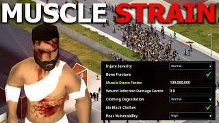 Can I Survive Project Zomboid Build 42 With MAXIMUM Muscle Strain?