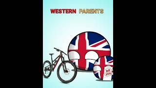 western parents vs Asian parents | #india #asia #countryballs #animation