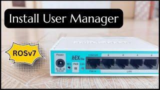 How to install User Manager Radius Server on MikroTik (RoSv7)