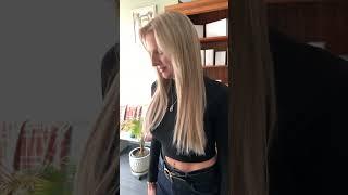One row of perfect hair extensions