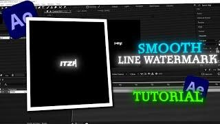 Smooth Line Watermark Animation | After Effects TUTORIAL