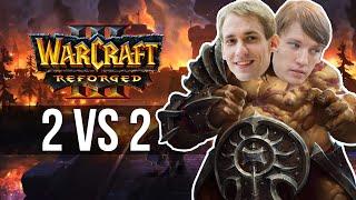 Miker и Abver играют 2 vs 2 в WarCraft 3 (09.08.2021)